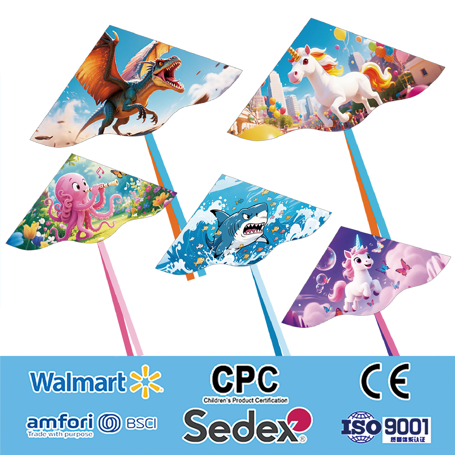 Kids' Cartoon Animal Delta Kite