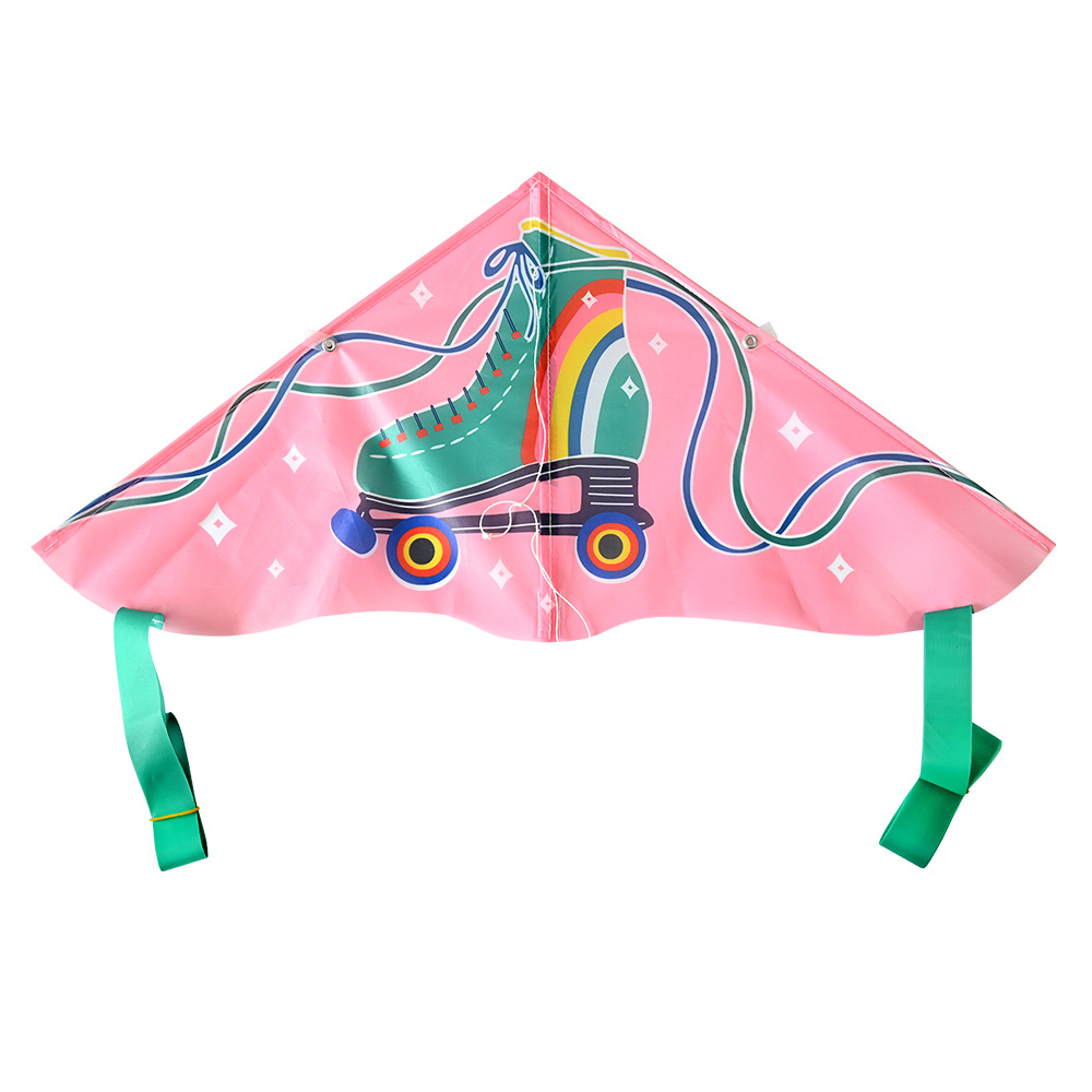 Kids' Cartoon Roller Skate Pattern Delta Kite