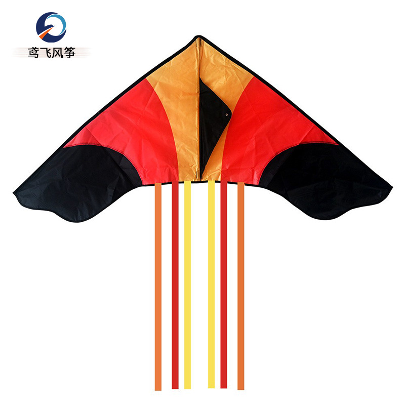 Three-Color Multi-Tail Patchwork Delta Kite