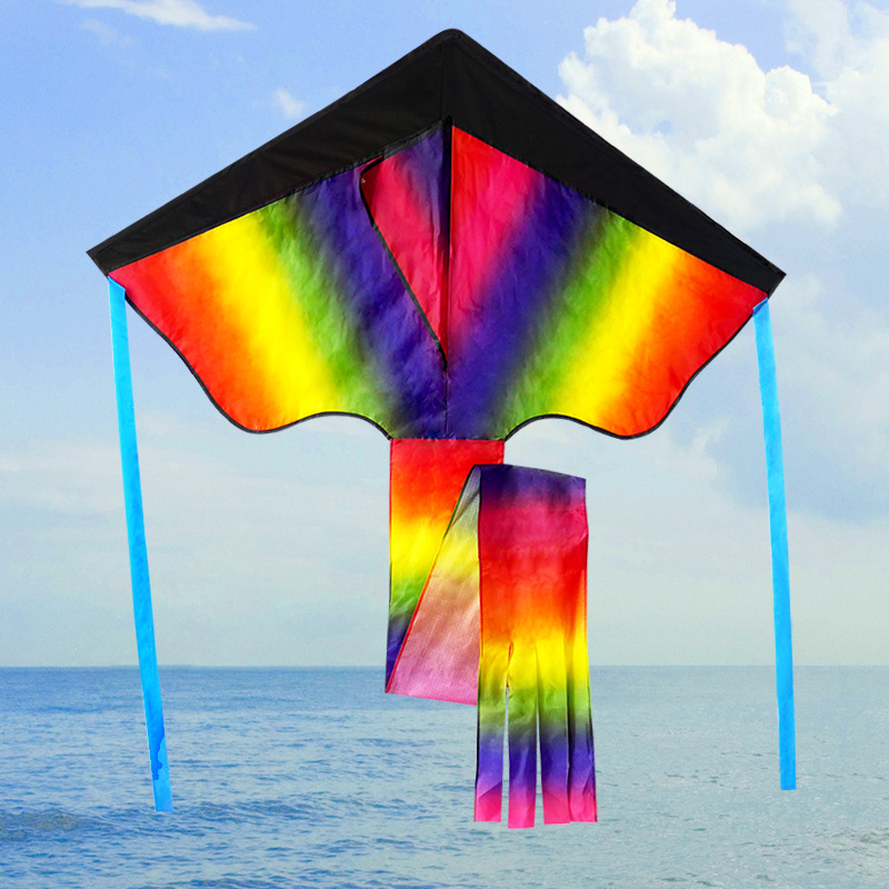 Black-Top Tie-Dye Delta Kite