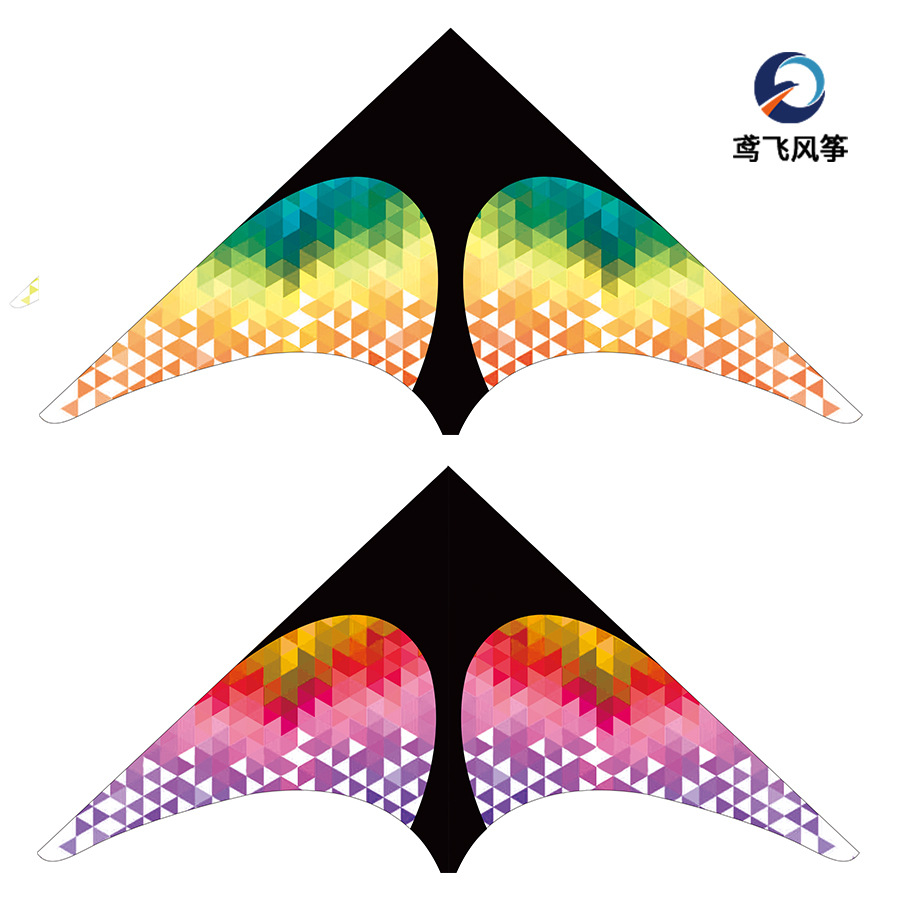 Color Block Gradient Prairie Kite