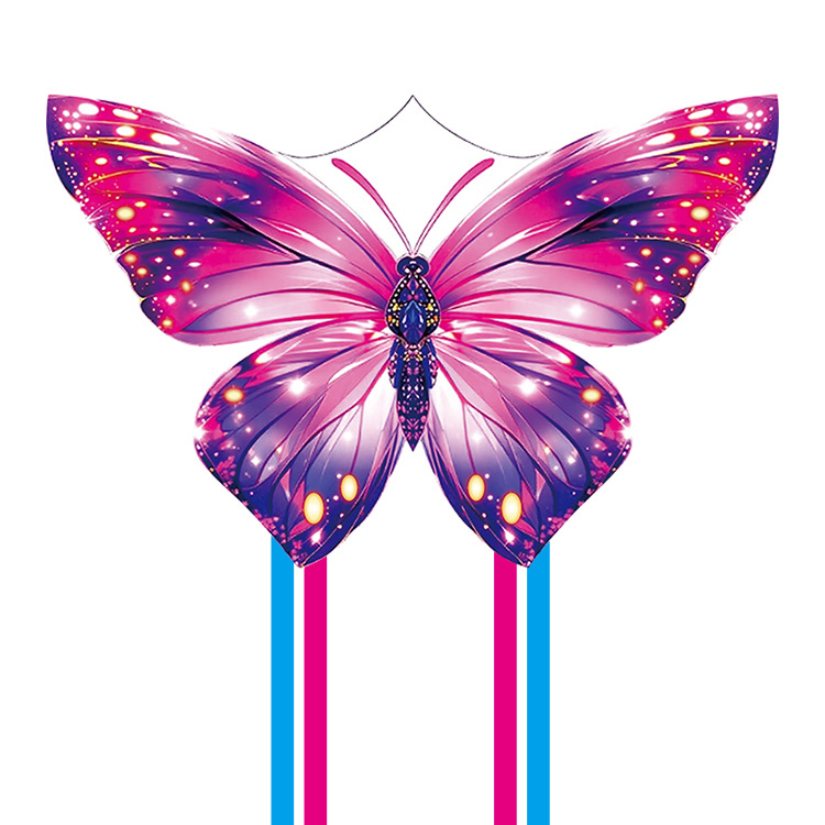 Purple Starry Gradient Butterfly-shaped Kite