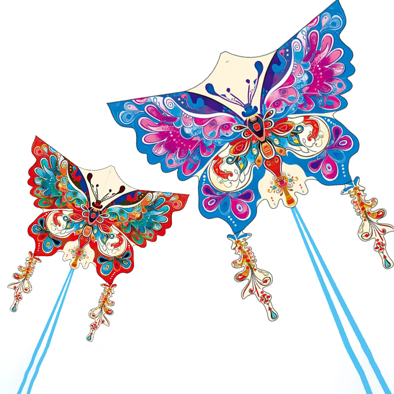 Patterned Butterfly-shaped Kite