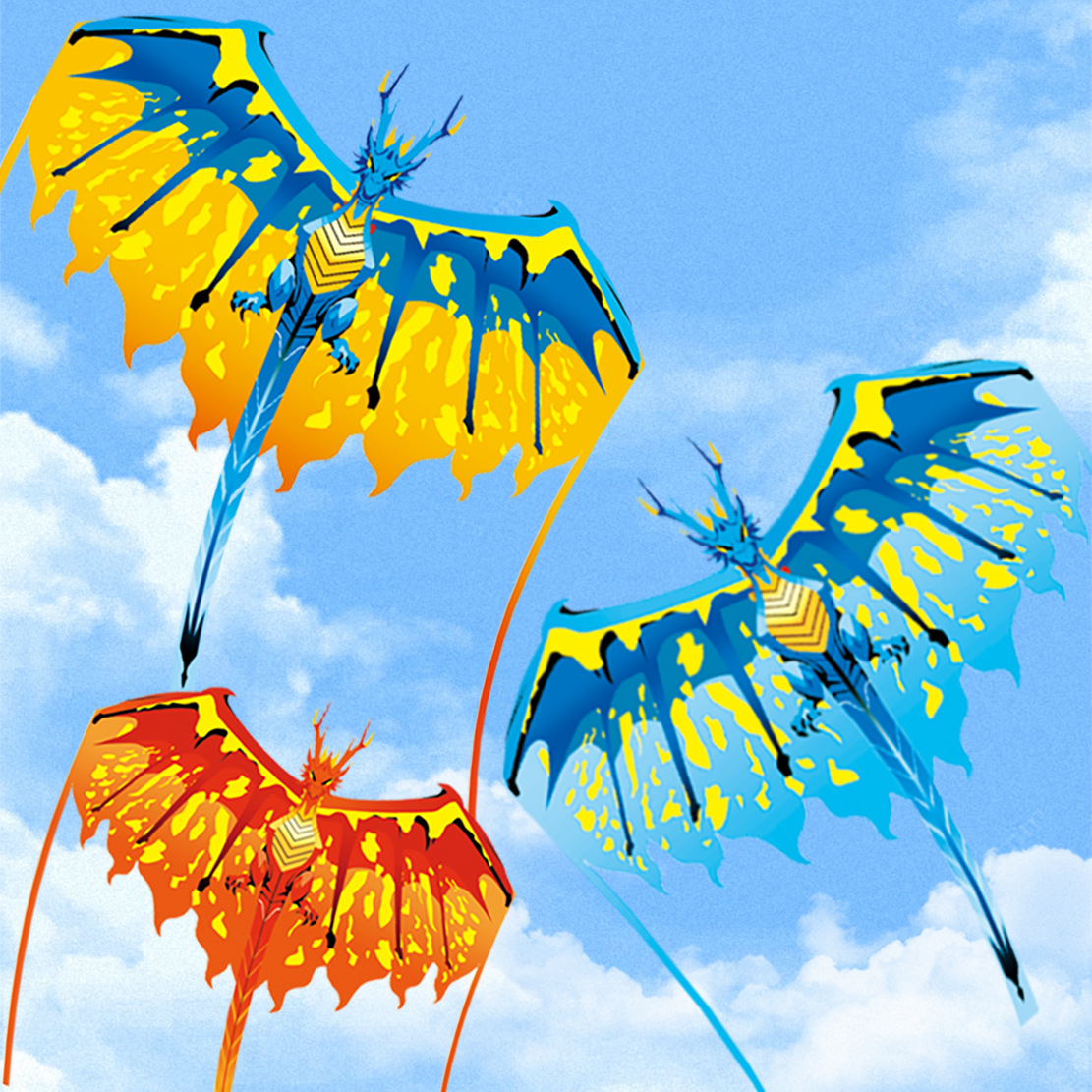 Western Dragon-shaped Kite