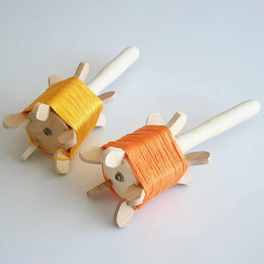 Kite Accessory String Reel, Wooden Handheld Wooden Wheel Kite String Reel