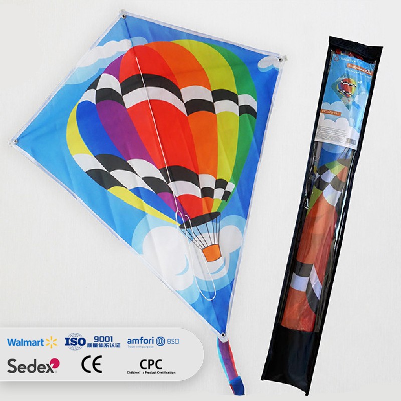 Toy Cartoon Hot Air Balloon Diamond Kite