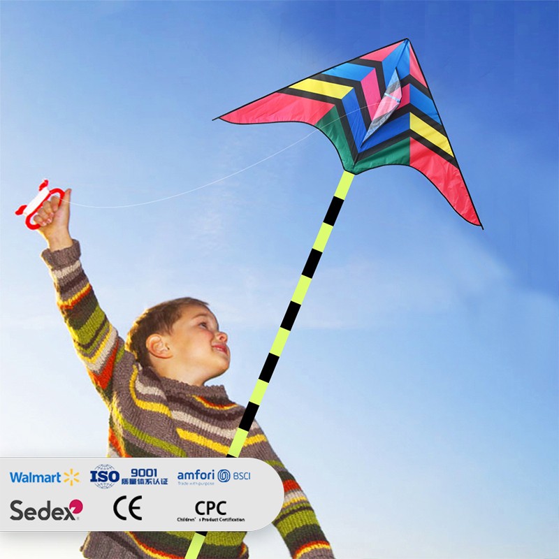 Geometric Pattern Multicolor Patchwork Kite