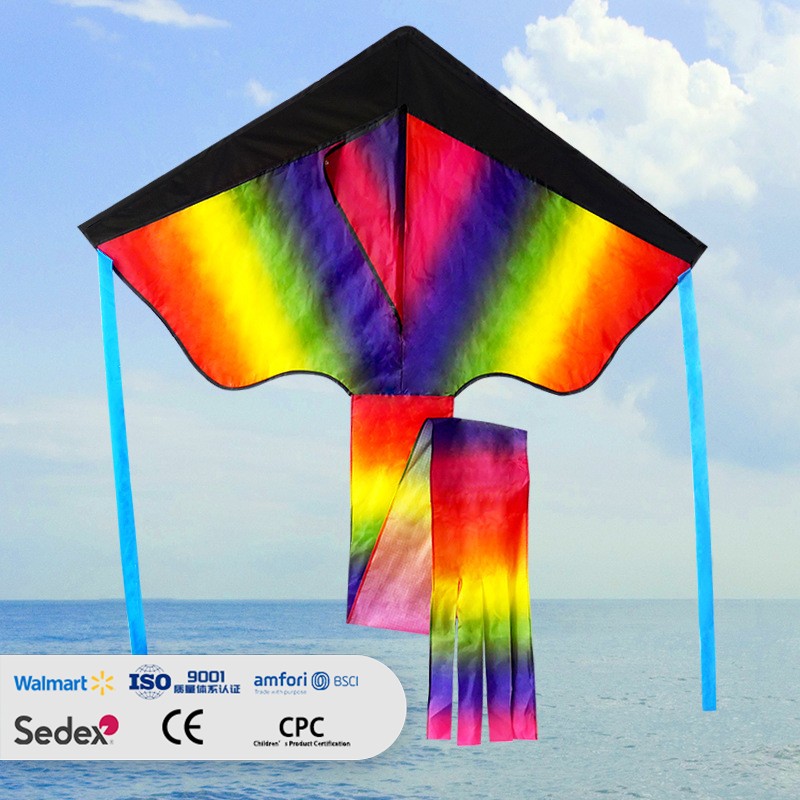 Black-Top Tie-Dye Delta Kite