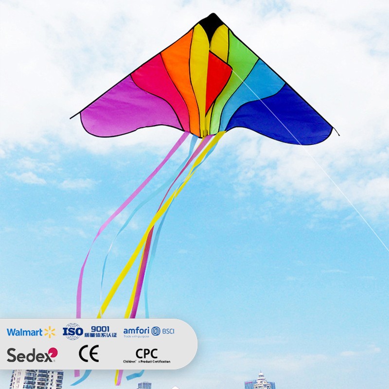 Multicolor Patchwork Delta Kite