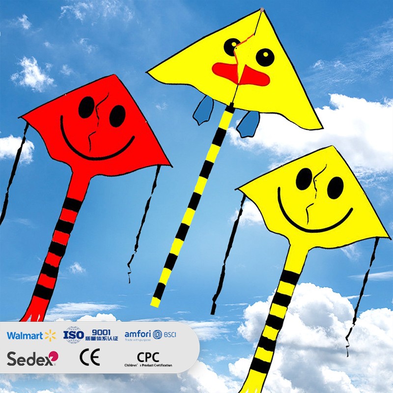Cartoon Emoji Delta Kite