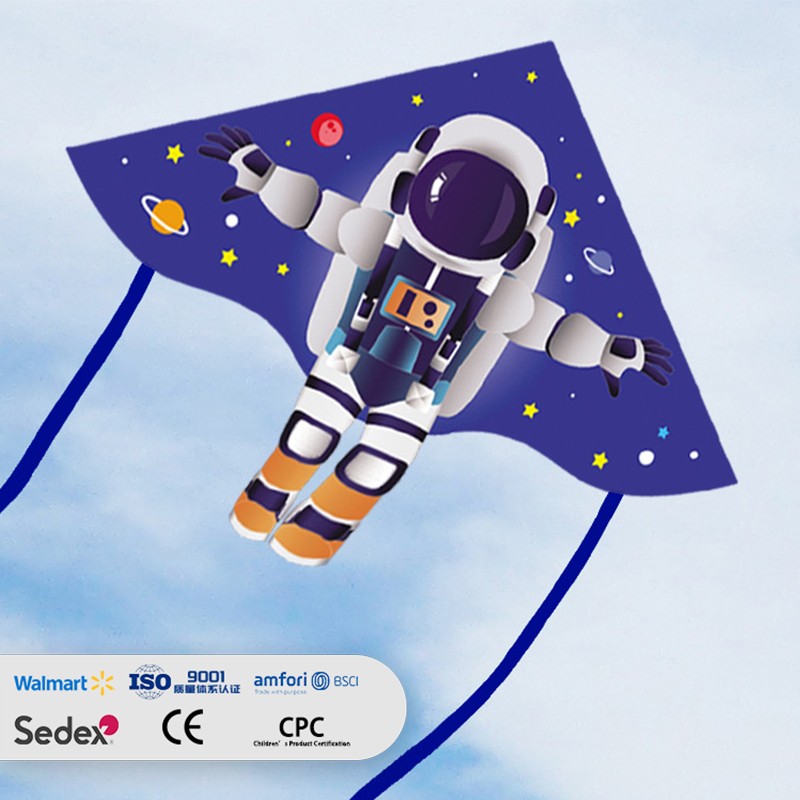 Cartoon Astronaut Novelty Delta Kite