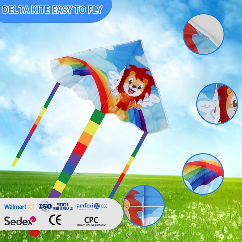 Kids' Cartoon Lion Delta Kite