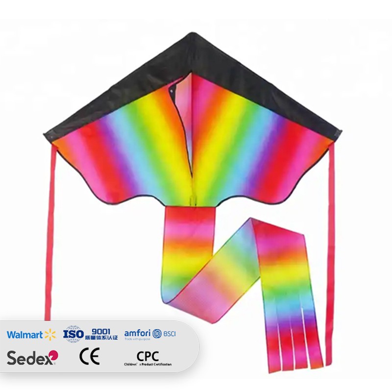 customized nylon huge chinese rainbow kite for kids