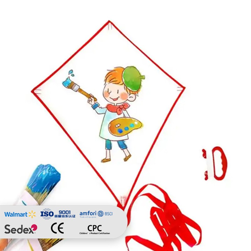 Kids gift diamond shape DIY painting Flying toys kites