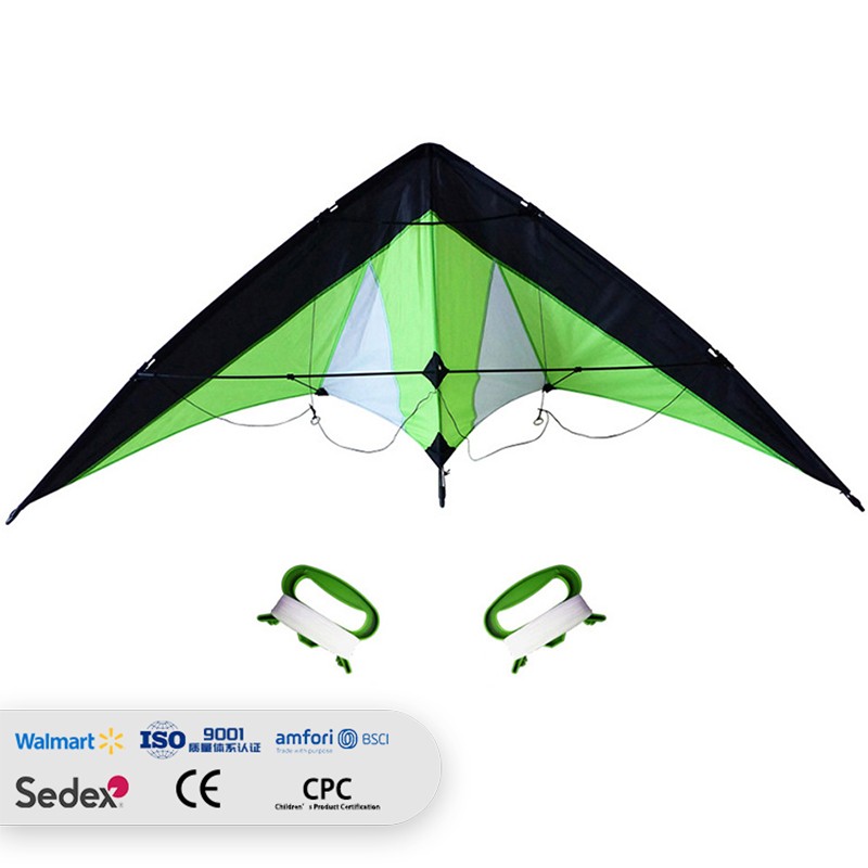 Green Dual-Line Stunt Sport Kite