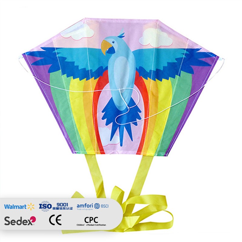 Boneless Cartoon Parrot Soft Kite