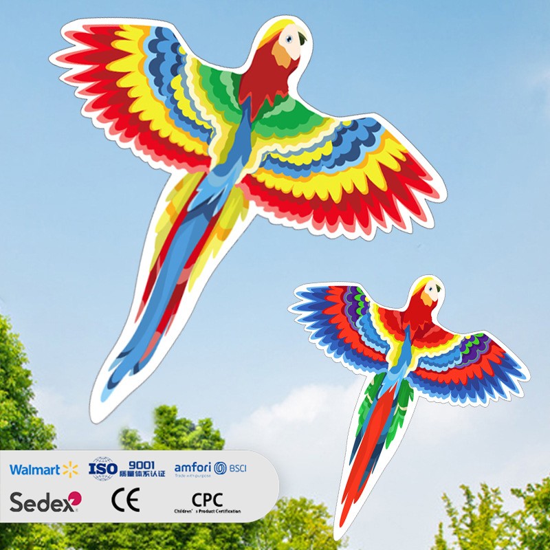 Colorful Parrot-Shaped Kite