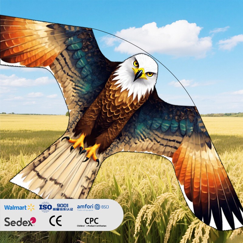 Orange Bird-Repelling Hawk