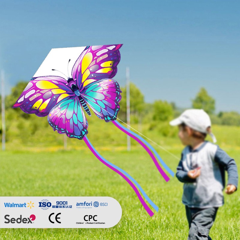 Purple Gradient Butterfly-shaped Kite