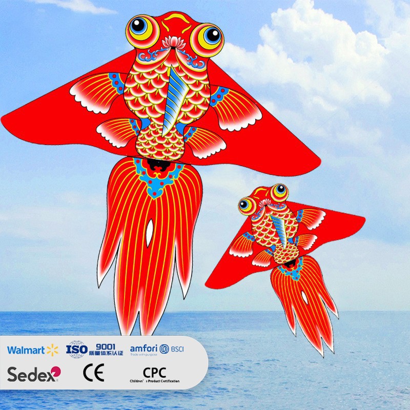 Blue-green Goldfish-shaped Kite