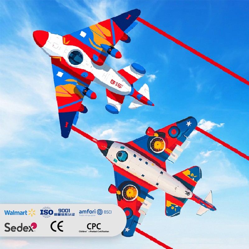 Children's Cartoon Fighter Jet-shaped Kite
