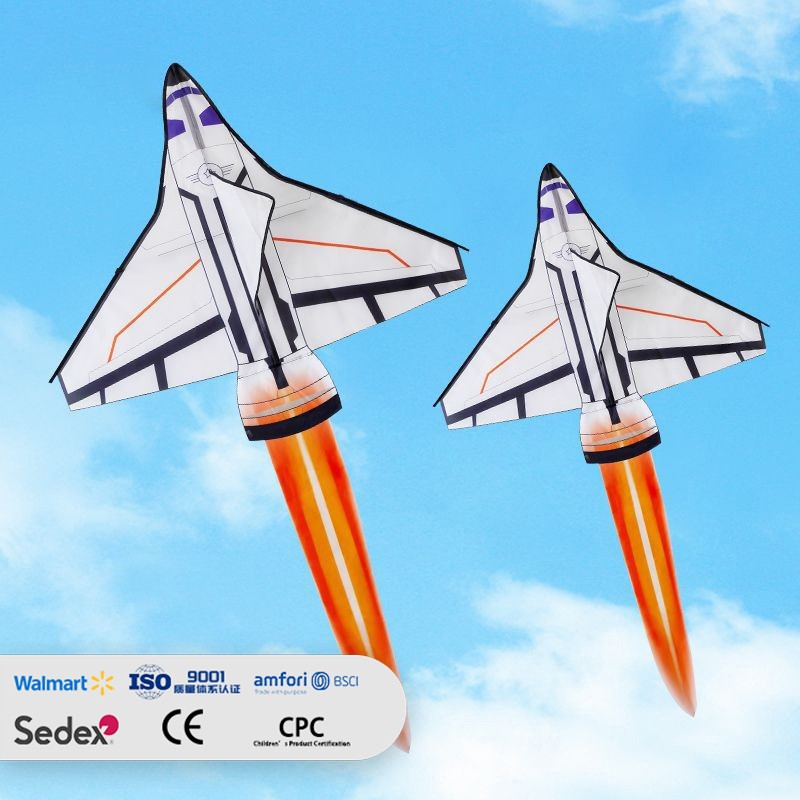 White Airplane-shaped Kite