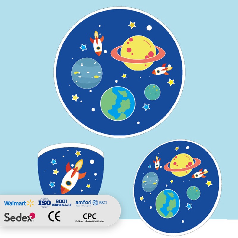 Round Flying Disc Cartoon Children's Folding Kite