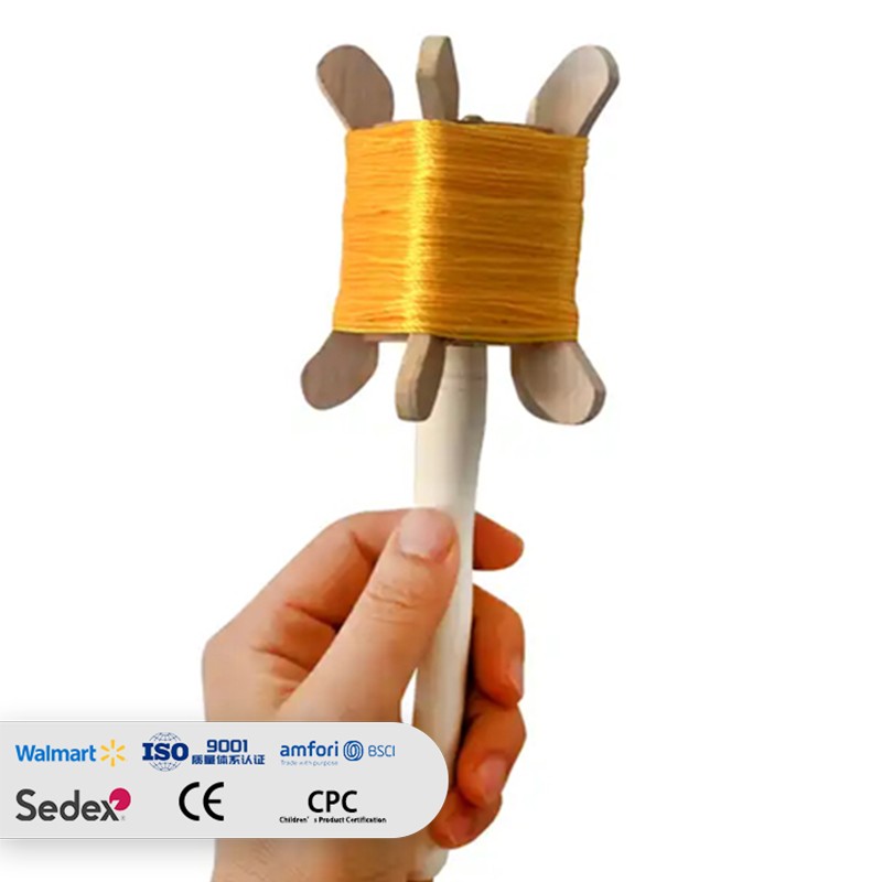 Wholesale Wood Spindles with 30m String from the Kite Manufacture